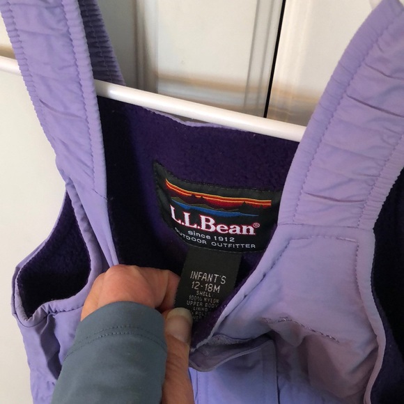 LL Bean Kids Insulated Snow Bibs / Snow Pants - Picture 2 of 2